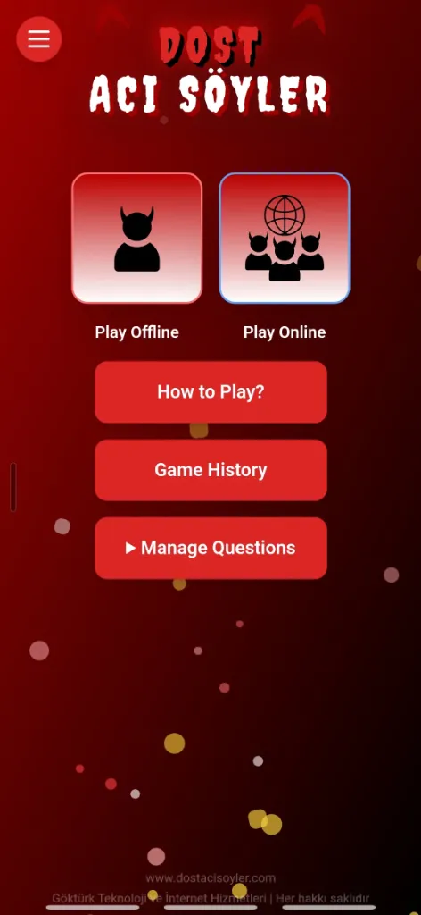 Online / Çevrimdışı Mod Seçimi